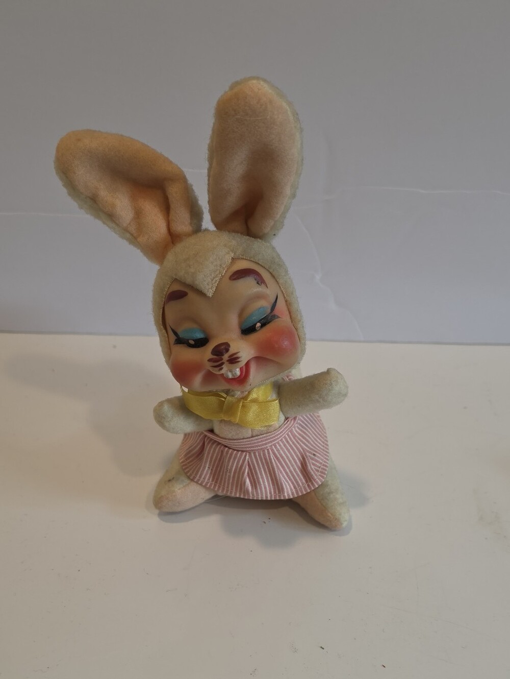 Rare Collectible Rushton Star Creations Rubber Faced Stuffed Bunny Rabbit